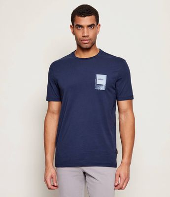 T-shirt męski casual BOSS ORANGE ze sklepu: Gomez Fashion Store w kategorii: T-shirty męskie - zdjęcie 874714-BD9-10338_BO261M000064464