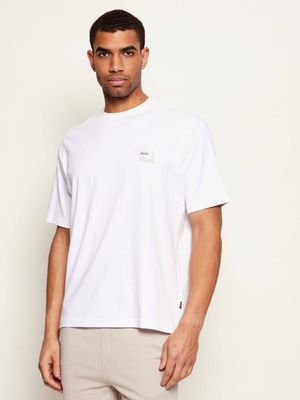 T-shirt męski casualowy BOSS ORANGE ze sklepu: Gomez Fashion Store w kategorii: T-shirty męskie - zdjęcie 874714-BD9-10338_BO261M000066100