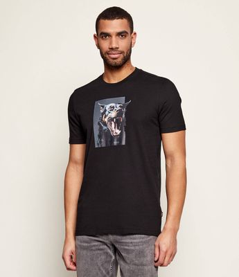 T-shirt męski w stylu młodzieżowym BOSS ORANGE ze sklepu: Gomez Fashion Store w kategorii: T-shirty męskie - zdjęcie 874714-BD9-10338_BO261M000068001