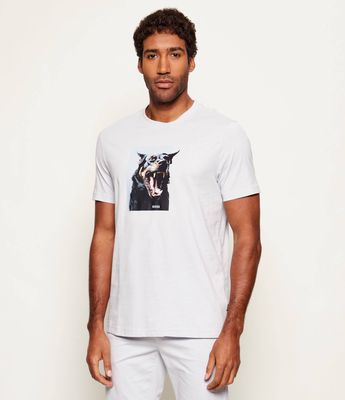 T-shirt męski w stylu młodzieżowym BOSS ORANGE ze sklepu: Gomez Fashion Store w kategorii: T-shirty męskie - zdjęcie 874714-BD9-10338_BO261M000068053