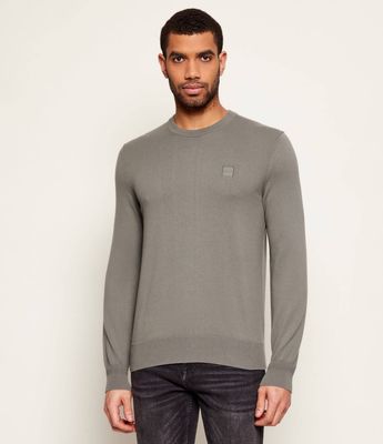 Sweter męski casualowy BOSS ORANGE ze sklepu: Gomez Fashion Store w kategorii: Swetry męskie - zdjęcie 874714-BD9-10338_BO261M000069076