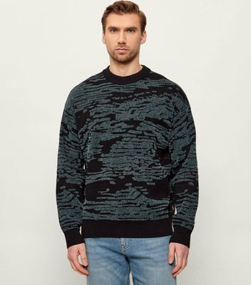 Sweter męski zimowy BOSS ORANGE ze sklepu: Gomez Fashion Store w kategorii: Swetry męskie - zdjęcie 874714-BD9-10338_BO261M000078001