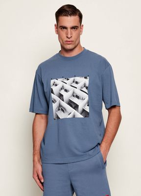 T-shirt męski na wiosnę HUGO ze sklepu: Gomez Fashion Store w kategorii: T-shirty męskie - zdjęcie 874714-BD9-10338_BU261M000013496