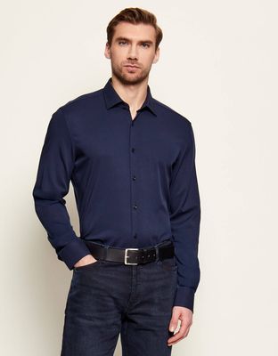Koszula męska z klasycznym kołnierzykiem HUGO ze sklepu: Gomez Fashion Store w kategorii: Koszule męskie - zdjęcie 874714-BD9-10338_BU261M000046413