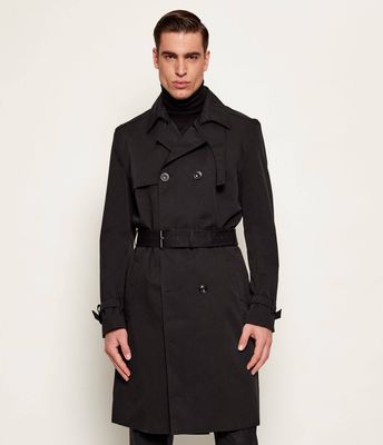 HUGO - Płaszcz męski na wiosnę elegancki ze sklepu: Gomez Fashion Store w kategorii: Płaszcze męskie - zdjęcie 874714-BD9-10338_BU261M000059001