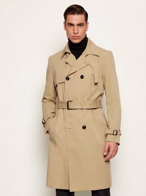 Płaszcz męski na wiosnę HUGO ze sklepu: Gomez Fashion Store w kategorii: Płaszcze męskie - zdjęcie 874714-BD9-10338_BU261M000059269