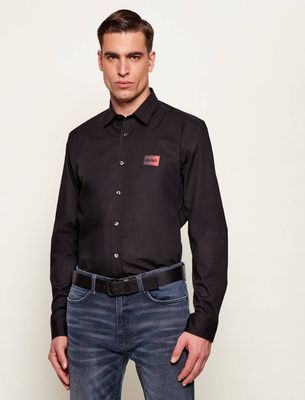 Koszula męska na wiosnę HUGO ze sklepu: Gomez Fashion Store w kategorii: Koszule męskie - zdjęcie 874714-BD9-10338_BU261M000064001