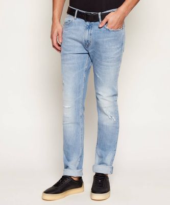 Jeansy męskie wiosenne HUGO ze sklepu: Gomez Fashion Store w kategorii: Jeansy męskie - zdjęcie 874714-BD9-10338_BU261M000075440