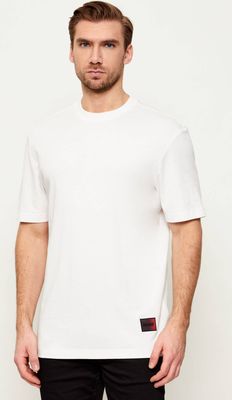 T-shirt męski casual HUGO ze sklepu: Gomez Fashion Store w kategorii: T-shirty męskie - zdjęcie 874714-BD9-10338_BU261M000110102