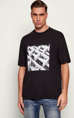 T-shirt męski HUGO ze sklepu: Gomez Fashion Store w kategorii: T-shirty męskie - zdjęcie 874714-BD9-10338_BU261M000013001