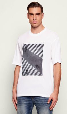 T-shirt męski młodzieżowy HUGO ze sklepu: Gomez Fashion Store w kategorii: T-shirty męskie - zdjęcie 874714-BD9-10338_BU261M000013100