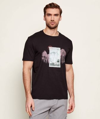 HUGO - T-shirt męski ze sklepu: Gomez Fashion Store w kategorii: T-shirty męskie - zdjęcie 874714-BD9-10338_BU261M000122001