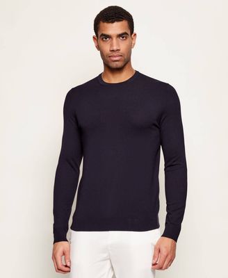 Sweter męski casualowy HUGO ze sklepu: Gomez Fashion Store w kategorii: Swetry męskie - zdjęcie 874714-BD9-10338_BU261M000130410