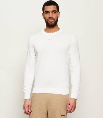 Sweter męski na wiosnę casualowy HUGO ze sklepu: Gomez Fashion Store w kategorii: Swetry męskie - zdjęcie 874714-BD9-10338_BU261M000131102
