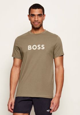 T-shirt męski w stylu młodzieżowym BOSS BLACK ze sklepu: Gomez Fashion Store w kategorii: T-shirty męskie - zdjęcie 874714-BD9-10338_BW261M000068245