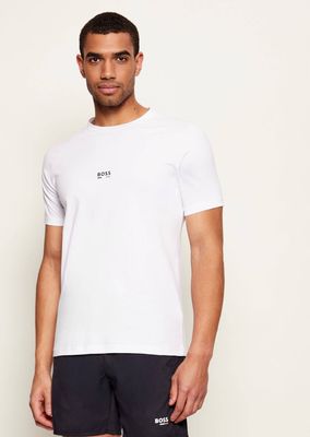 T-shirt męski letni na wiosnę BOSS BLACK ze sklepu: Gomez Fashion Store w kategorii: T-shirty męskie - zdjęcie 874714-BD9-10338_BW261M000071105