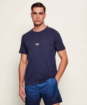 T-shirt męski na lato BOSS BLACK ze sklepu: Gomez Fashion Store w kategorii: T-shirty męskie - zdjęcie 874714-BD9-10338_BW261M000071415