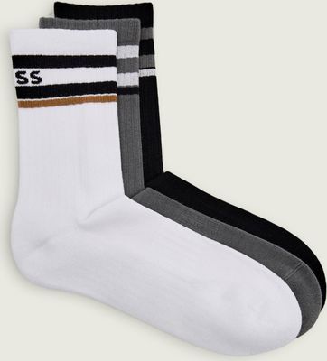 Skarpetki damskie w paski BOSS BLACK ze sklepu: Gomez Fashion Store w kategorii: Skarpetki damskie - zdjęcie 874714-BD9-10338_BW261M000102960
