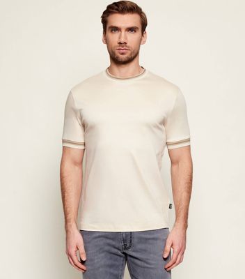 T-shirt męski casual na wiosnę BOSS BLACK ze sklepu: Gomez Fashion Store w kategorii: T-shirty męskie - zdjęcie 874714-BD9-10338_BB261M000037131