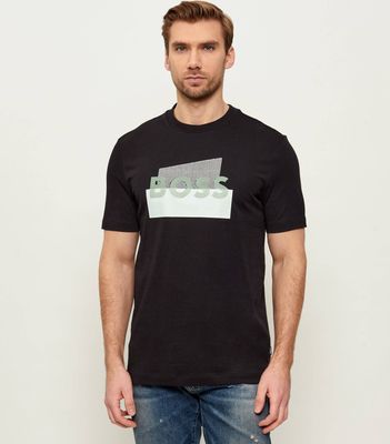 BOSS BLACK - T-shirt męski młodzieżowy ze sklepu: Gomez Fashion Store w kategorii: T-shirty męskie - zdjęcie 874714-BD9-10338_BB261M000038001