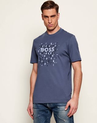 T-shirt męski wiosenny BOSS BLACK ze sklepu: Gomez Fashion Store w kategorii: T-shirty męskie - zdjęcie 874714-BD9-10338_BB261M000038468
