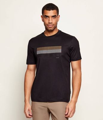 T-shirt męski na wiosnę w stylu młodzieżowym BOSS BLACK ze sklepu: Gomez Fashion Store w kategorii: T-shirty męskie - zdjęcie 874714-BD9-10338_BB261M000039001