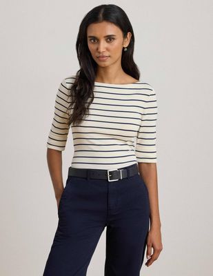 Bluzka damska LAUREN RALPH LAUREN ze sklepu: Gomez Fashion Store w kategorii: Bluzki damskie - zdjęcie 874714-BD9-10338_RL261W00005091F