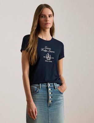 LAUREN RALPH LAUREN - Bluzka damska ze sklepu: Gomez Fashion Store w kategorii: Bluzki damskie - zdjęcie 874714-BD9-10338_RL261W000051AM0