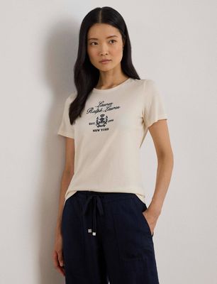 Bluzka damska na wiosnę LAUREN RALPH LAUREN ze sklepu: Gomez Fashion Store w kategorii: Bluzki damskie - zdjęcie 874714-BD9-10338_RL261W000051HW9