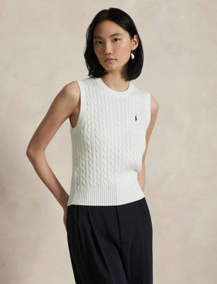 Polo Ralph Lauren - Kamizelka damska na wiosnę ze sklepu: Gomez Fashion Store w kategorii: Kamizelki damskie - zdjęcie 874714-BD9-10338_PR261W000074B62