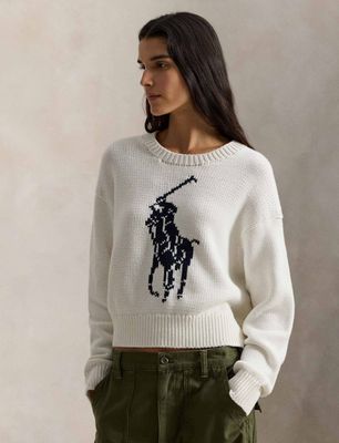 Polo Ralph Lauren - Sweter damski ze sklepu: Gomez Fashion Store w kategorii: Swetry damskie - zdjęcie 874714-BD9-10338_PR261W000083F20