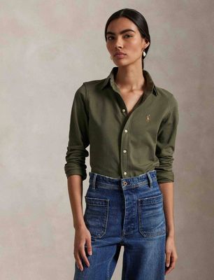 Koszula damska na wiosnę Polo Ralph Lauren ze sklepu: Gomez Fashion Store w kategorii: Koszule damskie - zdjęcie 874714-BD9-10338_PR261W000041RE4