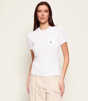 Polo Ralph Lauren - Sweter damski na wiosnę casual ze sklepu: Gomez Fashion Store w kategorii: Swetry damskie - zdjęcie 874714-BD9-10338_PR261W000072F22
