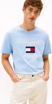 T-shirt męski w stylu młodzieżowym Tommy Hilfiger ze sklepu: Gomez Fashion Store w kategorii: T-shirty męskie - zdjęcie 874714-BD9-10338_TH261M000031656