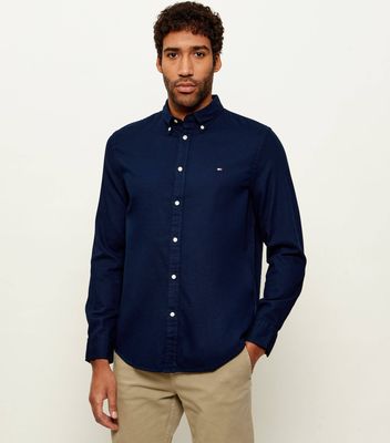 Koszula męska na jesień na wiosnę Tommy Hilfiger ze sklepu: Gomez Fashion Store w kategorii: Koszule męskie - zdjęcie 874714-BD9-10338_TH261M000044F32