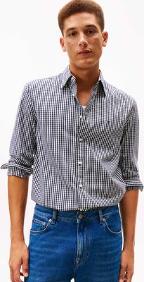 Tommy Hilfiger - Koszula męska z klasycznym kołnierzykiem na wiosnę ze sklepu: Gomez Fashion Store w kategorii: Koszule męskie - zdjęcie 874714-BD9-10338_TH261M000045J12