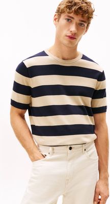 Tommy Hilfiger - Sweter męski wiosenny casual ze sklepu: Gomez Fashion Store w kategorii: Swetry męskie - zdjęcie 874714-BD9-10338_TH261M000049O17