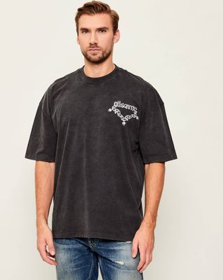 T-shirt męski młodzieżowy AllSaints ze sklepu: Gomez Fashion Store w kategorii: T-shirty męskie - zdjęcie 874714-BD9-10338_AA255M000011000