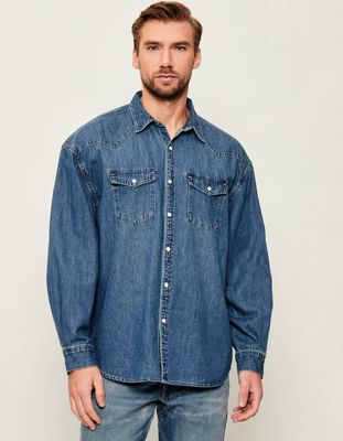 Koszula męska AllSaints ze sklepu: Gomez Fashion Store w kategorii: Koszule męskie - zdjęcie 874714-BD9-10338_AA255M000013006