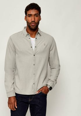 Koszula męska wiosenna AllSaints ze sklepu: Gomez Fashion Store w kategorii: Koszule męskie - zdjęcie 874714-BD9-10338_AA255M000020009