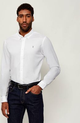 AllSaints - Koszula męska na wiosnę elegancka ze sklepu: Gomez Fashion Store w kategorii: Koszule męskie - zdjęcie 874714-BD9-10338_AA255M000022011