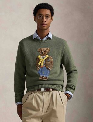 Sweter męski na wiosnę Polo Ralph Lauren ze sklepu: Gomez Fashion Store w kategorii: Swetry męskie - zdjęcie 874714-BD9-10338_PR261M000040IU6