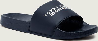 Klapki męskie na lato Tommy Hilfiger ze sklepu: Gomez Fashion Store w kategorii: Klapki męskie - zdjęcie 874714-BD9-10338_TH261M000053F23