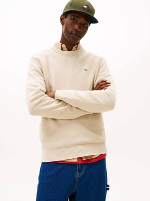 Tommy Jeans - Sweter męski casual na wiosnę ze sklepu: Gomez Fashion Store w kategorii: Swetry męskie - zdjęcie 874714-BD9-10338_TM261M000032Z99