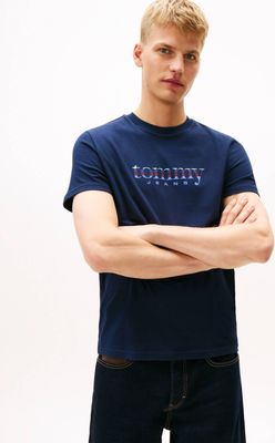 Tommy Jeans - T-shirt męski młodzieżowy ze sklepu: Gomez Fashion Store w kategorii: T-shirty męskie - zdjęcie 874714-BD9-10338_TM261M000047072