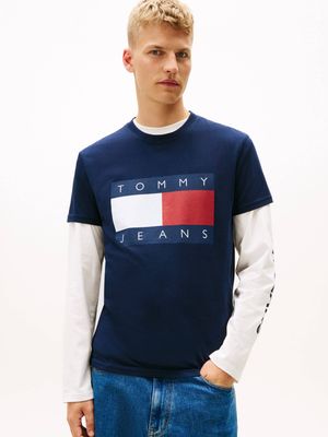 Tommy Jeans - T-shirt męski wiosenny ze sklepu: Gomez Fashion Store w kategorii: T-shirty męskie - zdjęcie 874714-BD9-10338_TM261M000048072