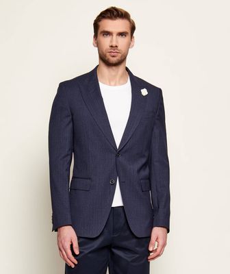 BOSS BLACK - Marynarka męska wiosenna elegancka ze sklepu: Gomez Fashion Store w kategorii: Marynarki męskie - zdjęcie 874714-BD9-10338_BB261M000128404