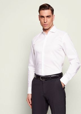 Koszula męska z klasycznym kołnierzykiem BOSS BLACK ze sklepu: Gomez Fashion Store w kategorii: Koszule męskie - zdjęcie 874714-BD9-10338_BB261M000144100