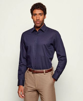 BOSS BLACK - Koszula męska z klasycznym kołnierzykiem ze sklepu: Gomez Fashion Store w kategorii: Koszule męskie - zdjęcie 874714-BD9-10338_BB261M000146404