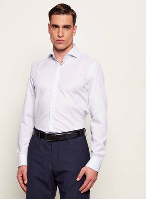 Koszula męska z klasycznym kołnierzykiem BOSS BLACK ze sklepu: Gomez Fashion Store w kategorii: Koszule męskie - zdjęcie 874714-BD9-10338_BB261M000154450